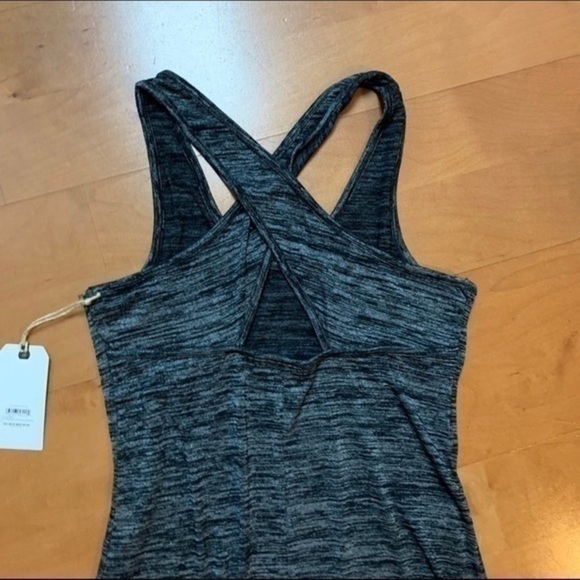 Grey Charcoal Heather Sleeveless Dress By Leith - Picture 6 of 7